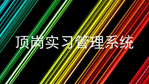 顶岗实习管理系统