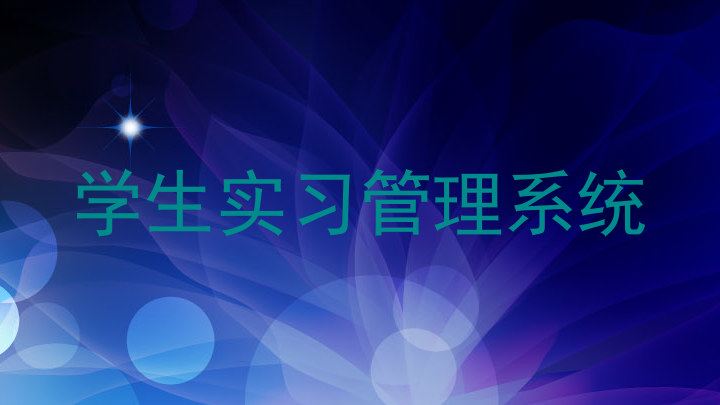 学生实习管理系统