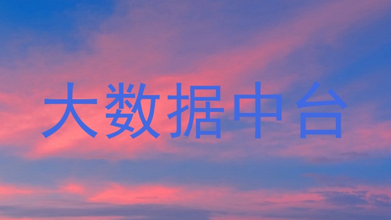 大数据中台