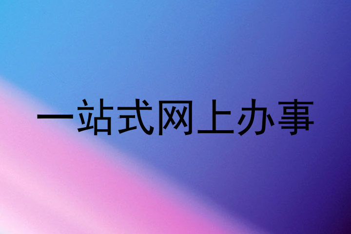 一站式网上办事