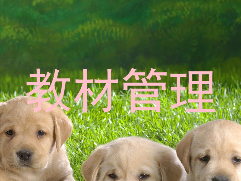 教材管理