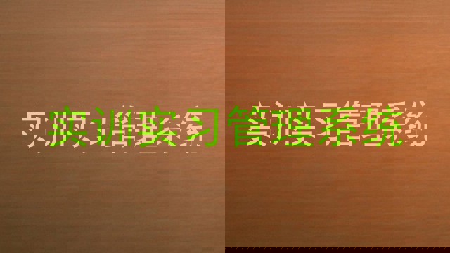 实训实习管理系统