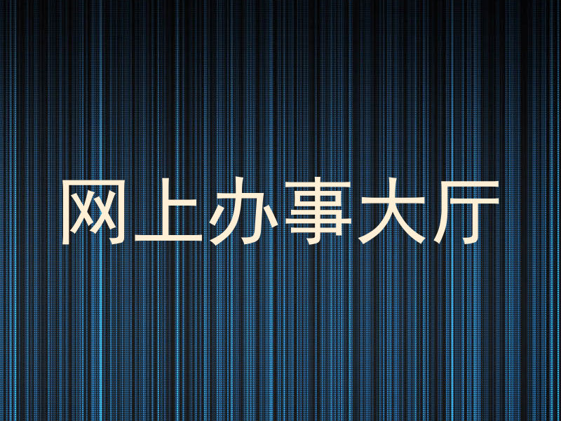 网上办事大厅