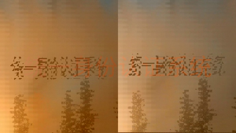 统一身份认证系统