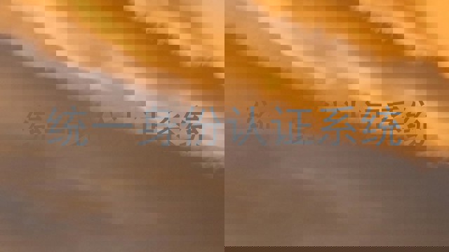 统一身份认证系统