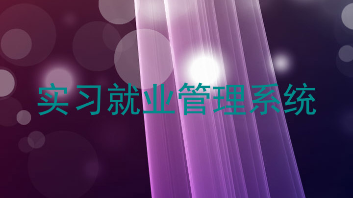 实习就业管理系统