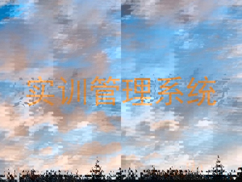 实训管理系统