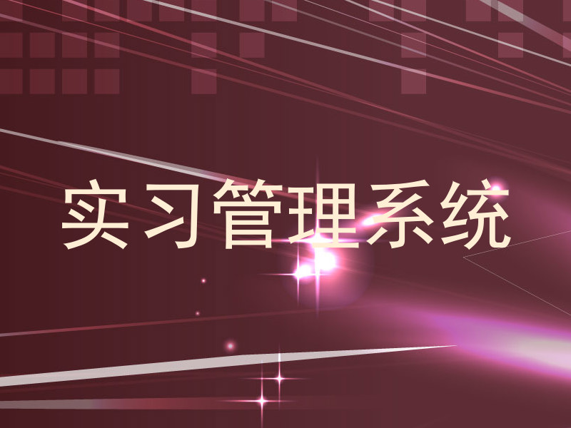 实习管理系统