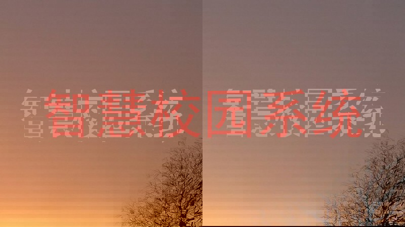 智慧校园系统