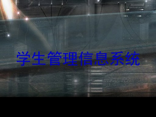 学生管理信息系统
