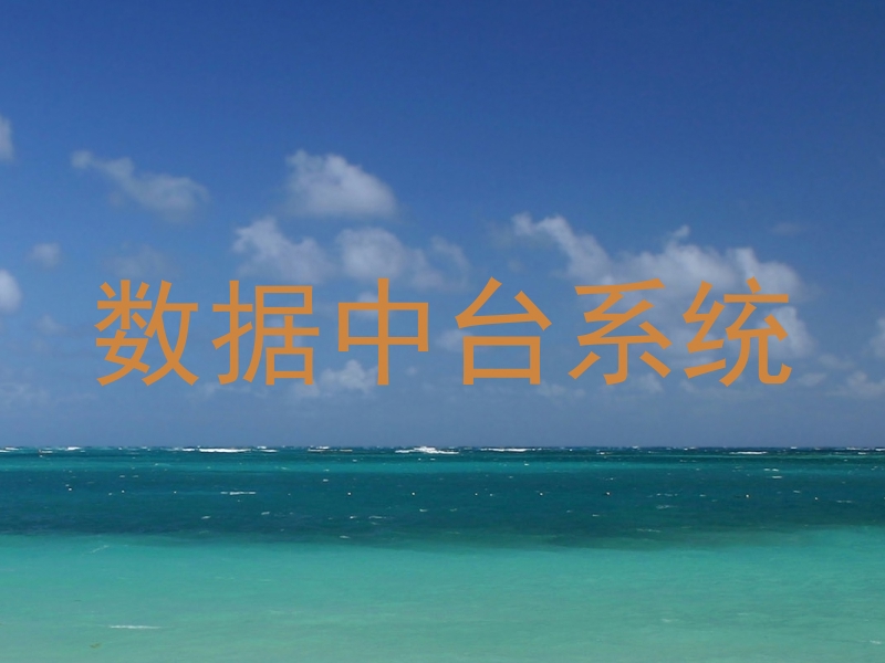 数据中台系统