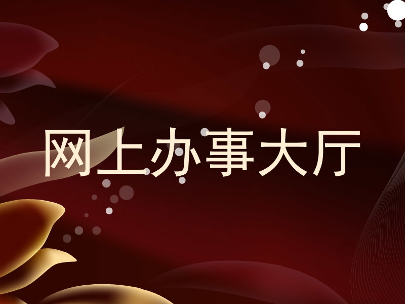 网上办事大厅