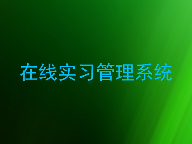在线实习管理系统