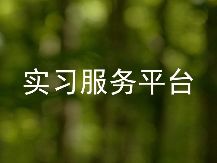实习服务平台