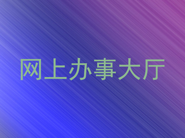 网上办事大厅