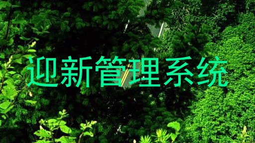 迎新管理系统