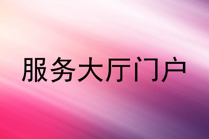 服务大厅门户