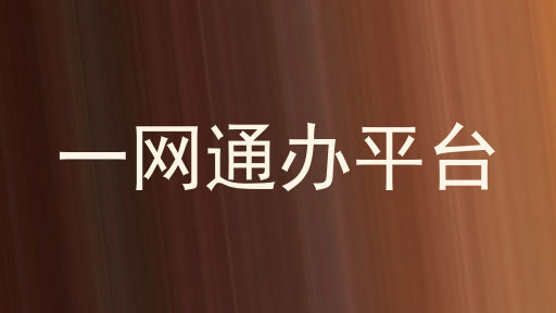 一网通办平台