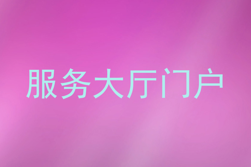 服务大厅门户