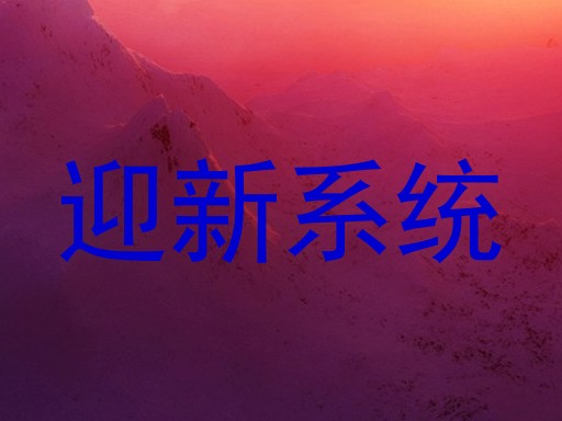 迎新系统