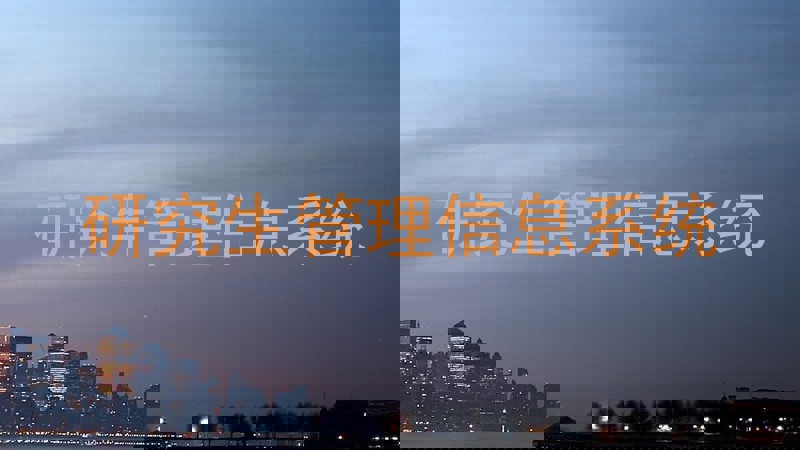 研究生管理信息系统