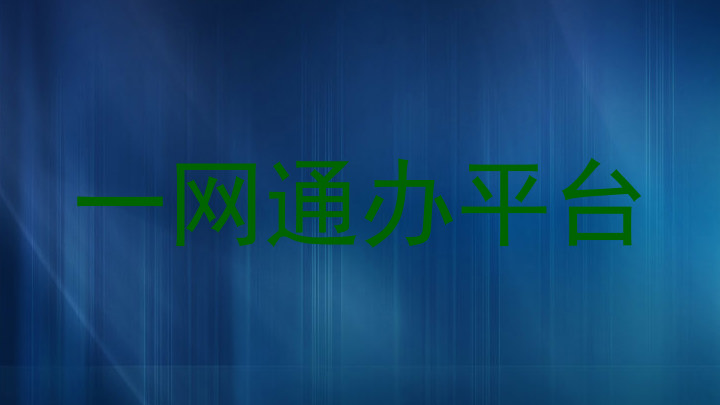 一网通办平台