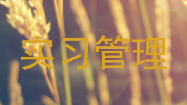 实习管理