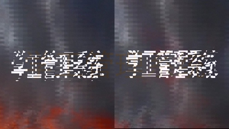 学工管理系统