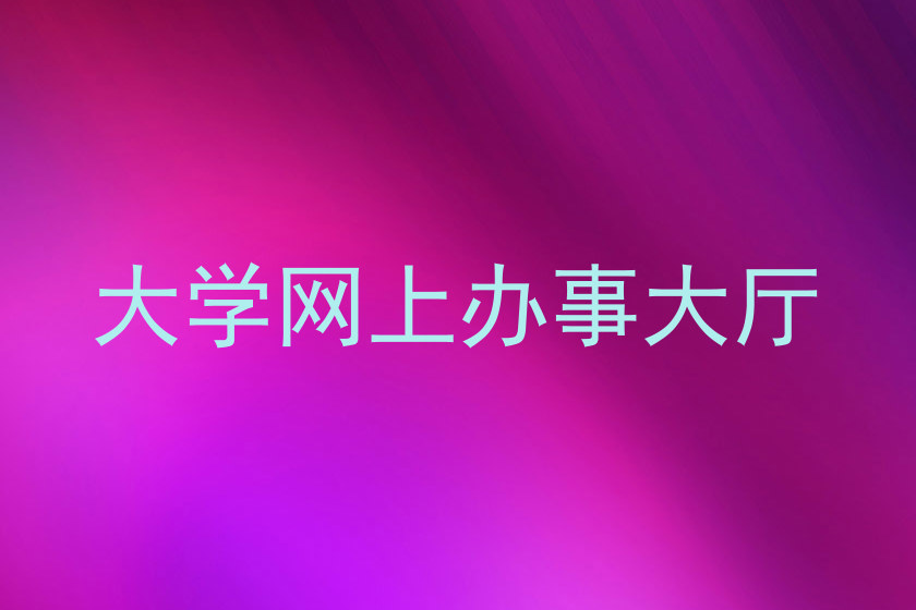 大学网上办事大厅