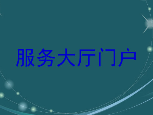 服务大厅门户