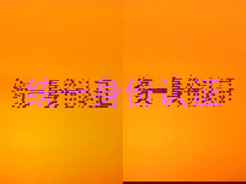 统一身份认证