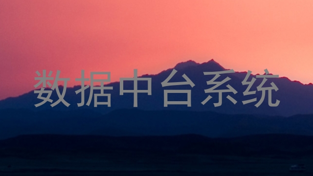数据中台系统