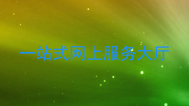 一站式网上服务大厅
