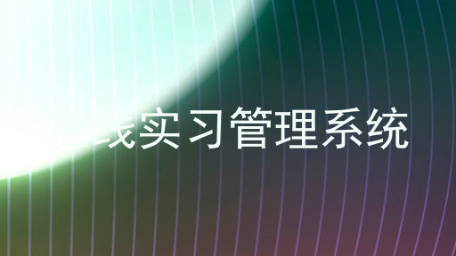 在线实习管理系统