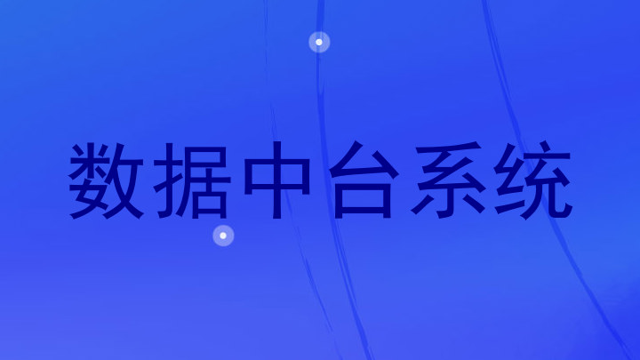 数据中台系统