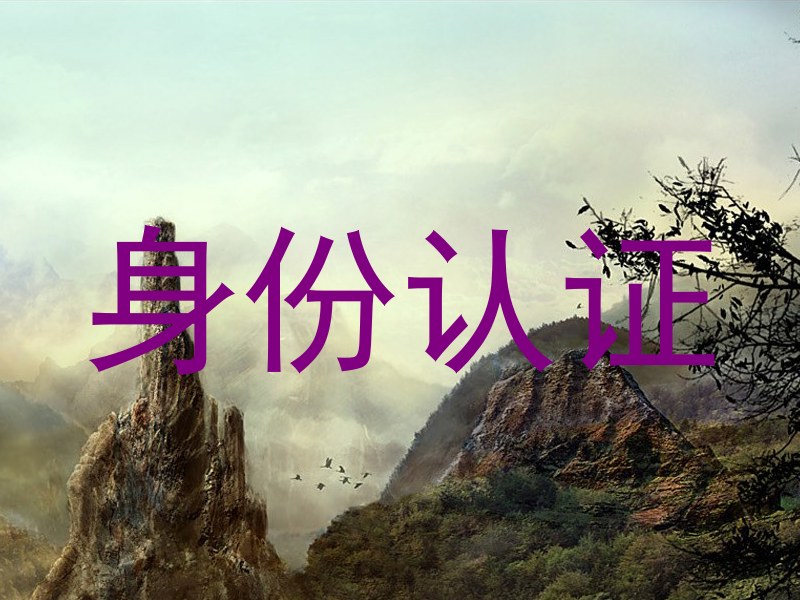 身份认证