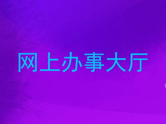 网上办事大厅