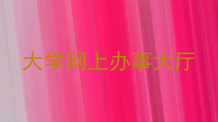大学网上办事大厅