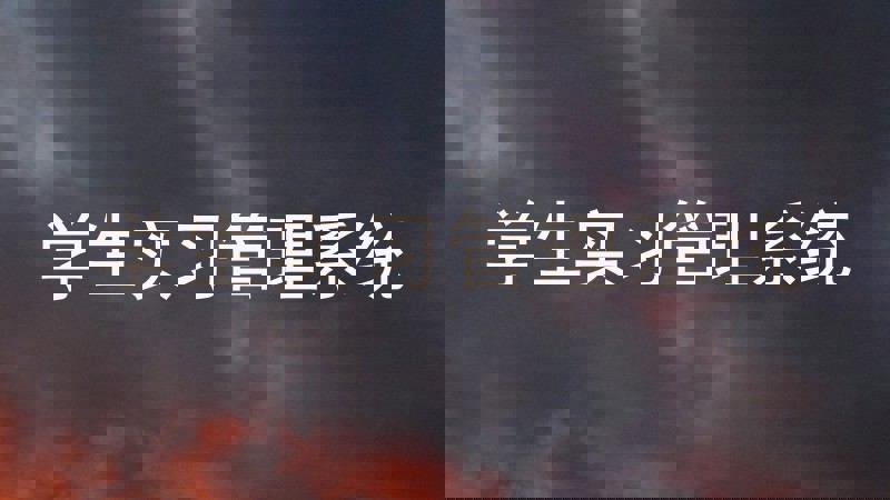 学生实习管理系统