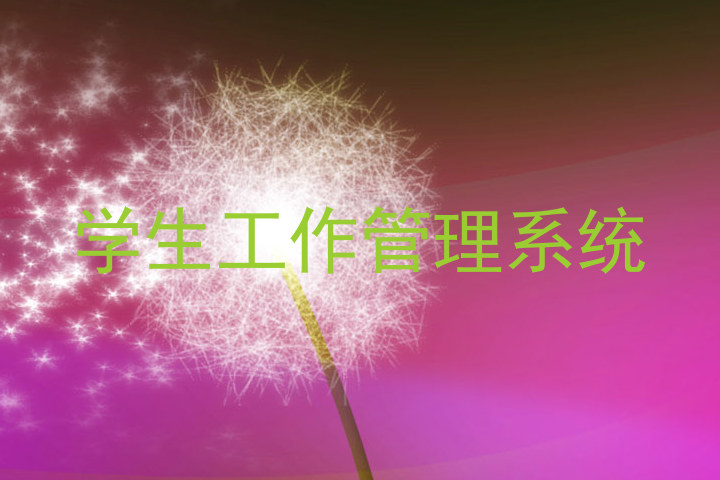 学生工作管理系统