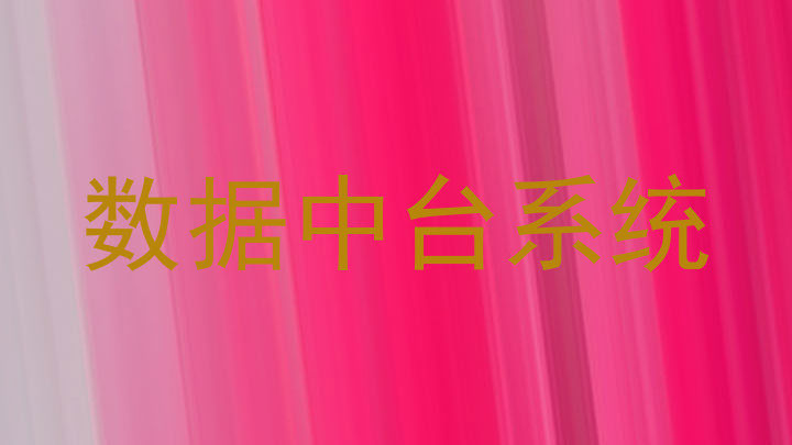 数据中台系统