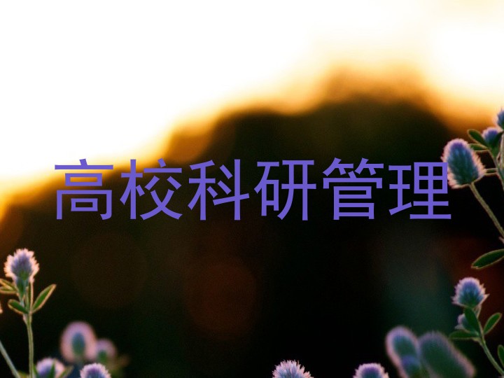 高校科研管理