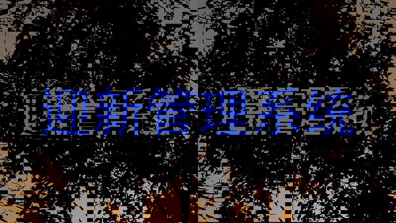 迎新管理系统