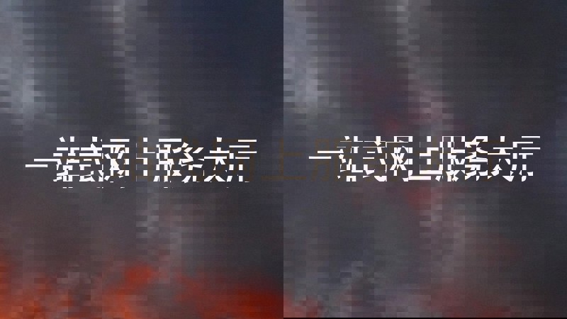 一站式网上服务大厅