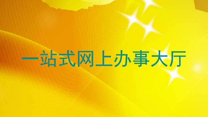 一站式网上办事大厅