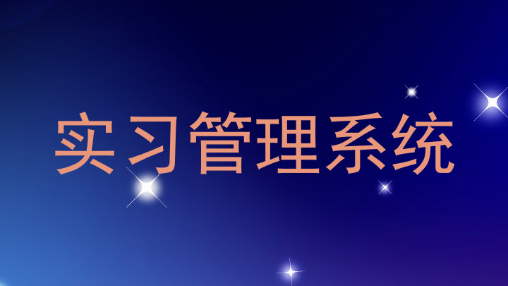 实习管理系统