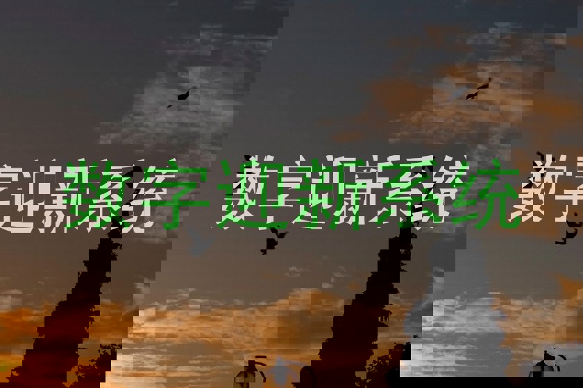 数字迎新系统