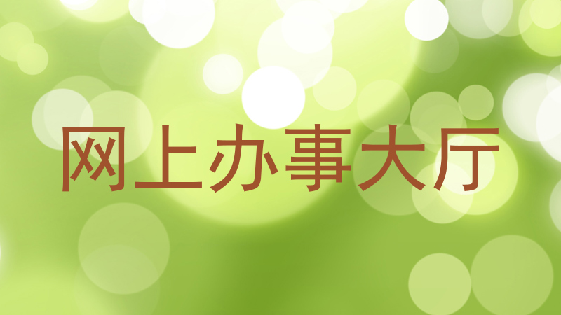网上办事大厅