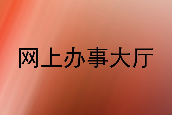 网上办事大厅