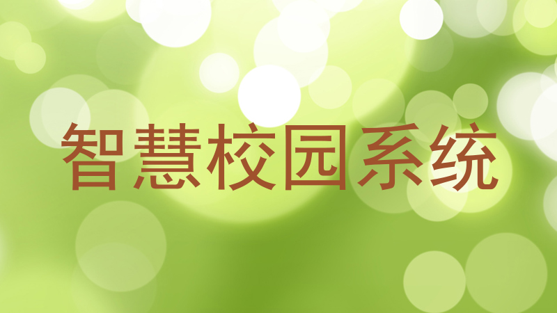 智慧校园系统